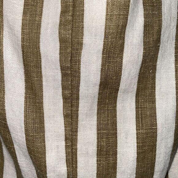 Newport News linen cotton stripe romper shorts playsuit Size 6 - Picture 3 of 7